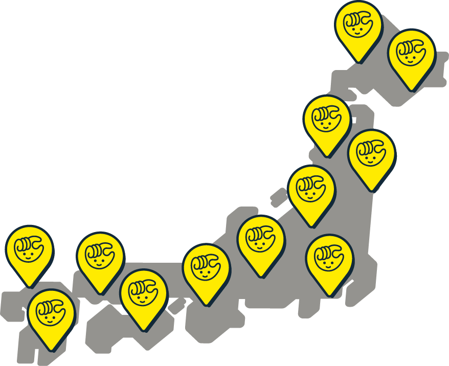 チョコザップ 全国イラスト